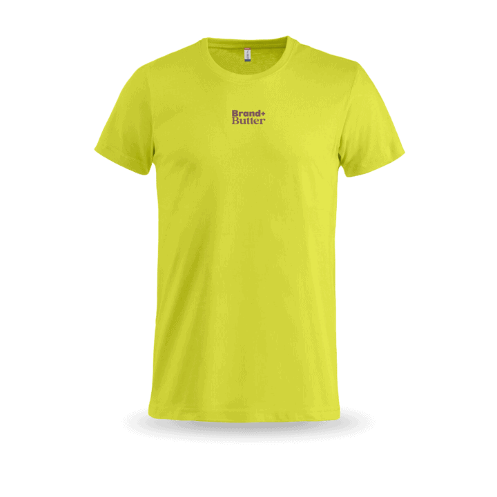 Gelbes T-Shirt mit Aufdruck