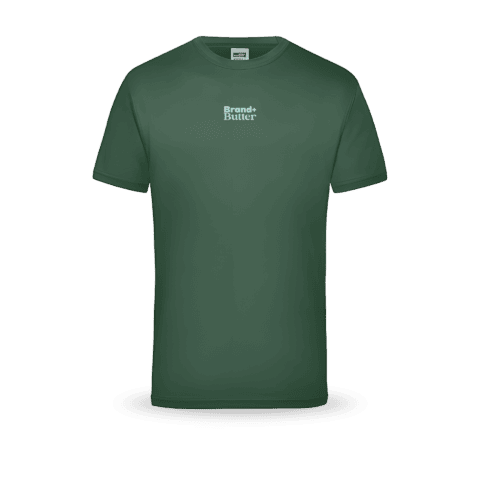 Grünes T-Shirt mit Logo-Aufdruck