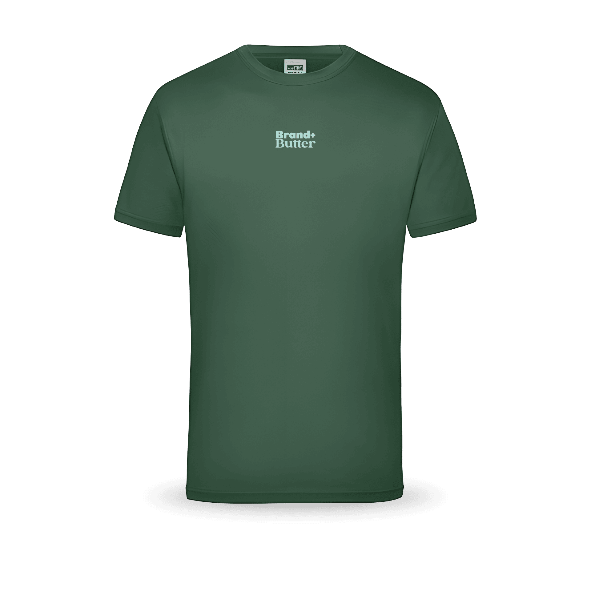 Grünes T-Shirt mit Logo-Aufdruck