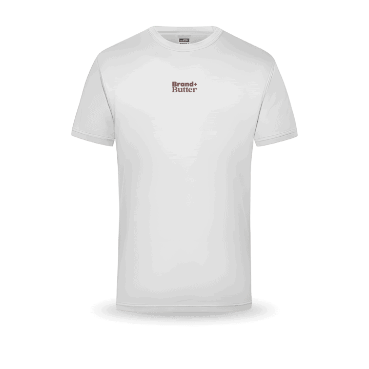 Weißes T-Shirt mit Logo-Aufdruck